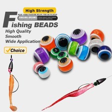 100pcs Clear Resin Spacer Loose Evil Eye Bead Jewelry DIY Fishing Accessories