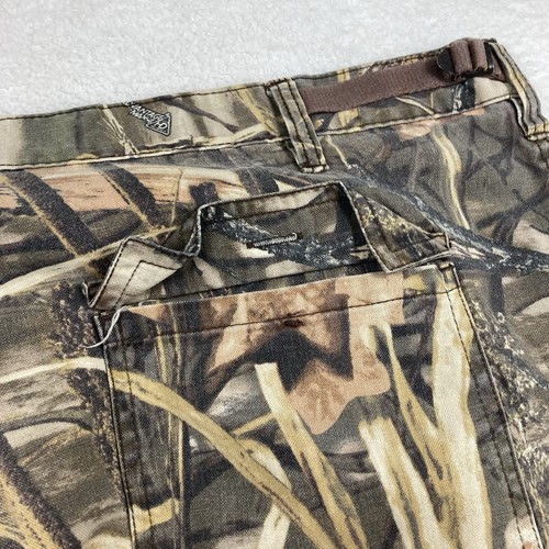 Russell Outdoors Camo Cargo Pants Mens XXL Realtree Camouflage Hunting MAX4 HD - Picture 4 of 11