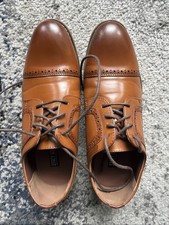 Stacy Adams Kids Dress Shoes Brown Leather Cap Toe Oxford 4M Excellent Condition