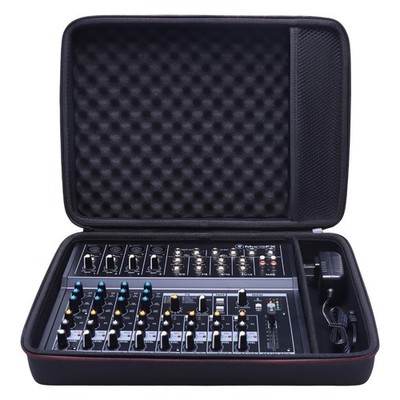 LTGEM Hard Case for Mackie Mix12FX 12-Channel Compact 15.1''×11.2''×4''in, Black 