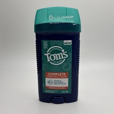 Tom's of Maine Original Formula Aluminum Free Deodorant Cedar  Vetiver NEW