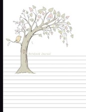 Notebook Journal: Dual Design Half Wide Ruled Half Blank Creative Sketchbook wit