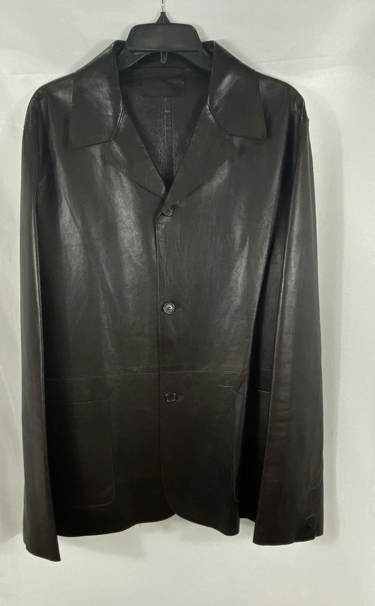 PRADA Leather Outer Shell Jackets for Men for Sale | Shop New