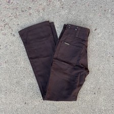 Vintage Dickies Brown Work Pants NOS 29x33 Boot Cut USA Made Workwear