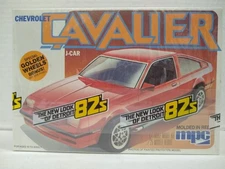 MPC #0813 '82 Chevrolet Cavalier J-Car 1/25 Sc Plastic Model Kit - Molded in Red