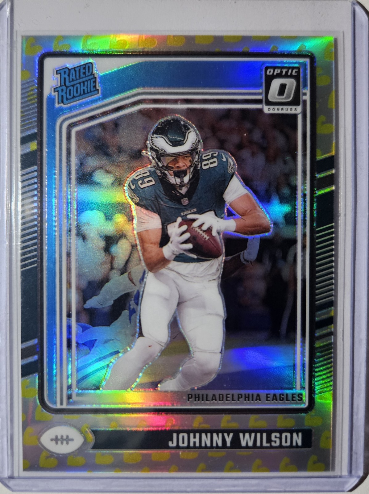 2024 Donruss Optic Johnny Wilson #256 RC Flex Emoji /149 Philadelphia Eagles 🔥