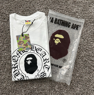 Bape x chrome hearts t-shirt