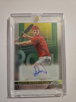 Denis Shapovalov ATP Tennis Autograph - Topps Chrome 2024