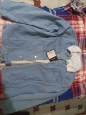 Giacca di jeans da uomo invernale calda in pelliccia. 