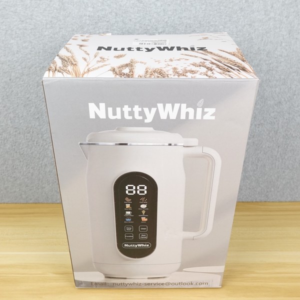 Máquina para hacer leche de nueces NuttyWhiz 10 hojas 42 oz almendra casera, soja, avena, jugo