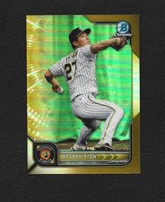 2022 Bowman NPB Masashi Itoh #25 Gold Refractor 29/50 - Hanshin Tigers