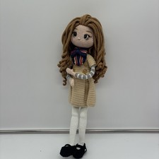 Handmade Crochet Girl Doll With Bow