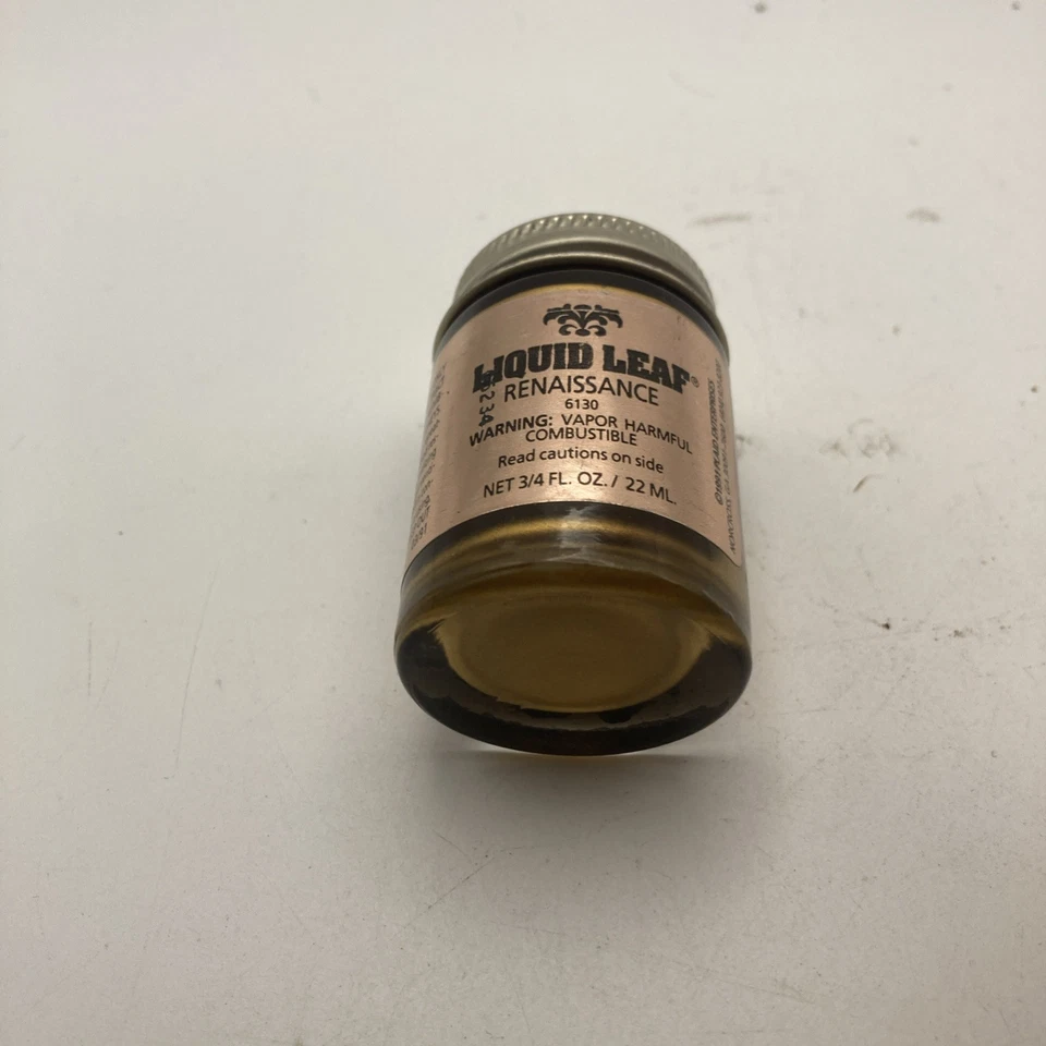 Liquid Leaf Renaissance 6130 Leafing Paint Metallic Finish .75oz 03/91 - Image 2 of 4