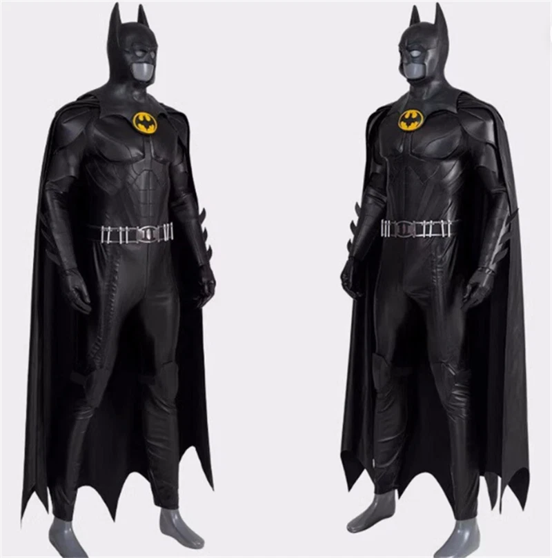 Michael Keaton Batman Juegos con disfraces Para hombres Capa Máscara Zapatos Trajes Disfraz de Halloween Foto 4 de 4