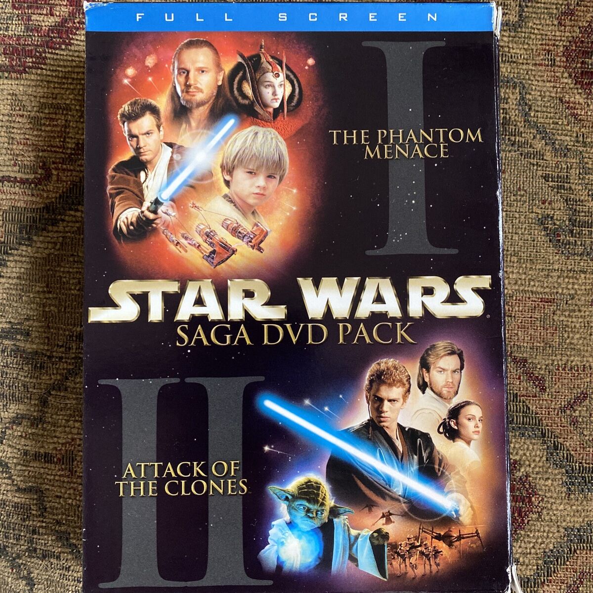 Star Wars Episodes I & II Saga DVD Pack ( 2002, 4-Disc Set, Full Frame) Star Wars Episodes I & II Saga DVD Pack ( 2002, 4-Disc Set, Full Frame)