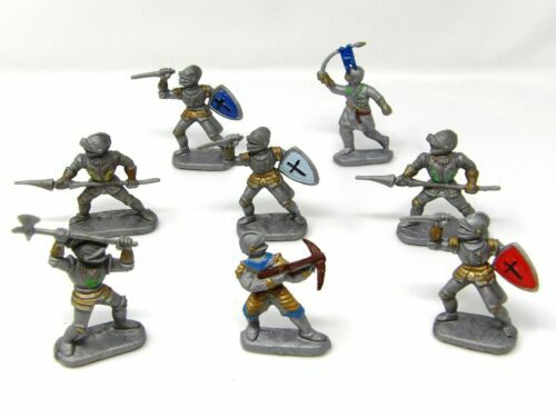 Plomb Cbg-Mignot Fab 1960-70 - 6 Soldats Moyen Age Lot 3 Bb10