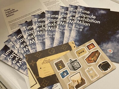 POSTAL CARDS AND BROCHURE LOUIS VUITTON EXHIBITION 2019 MILANO