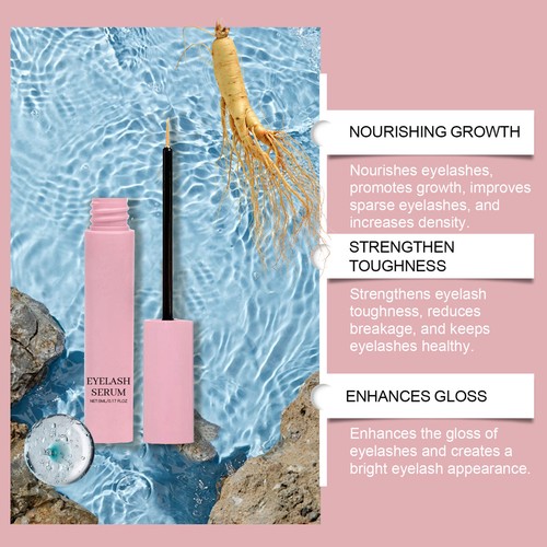 Lash Enhancing Serum 5ML+5ML 0.34 Fl Oz Eyenvy Eyelash & Eyebrow Growth Serum - Picture 9 of 12