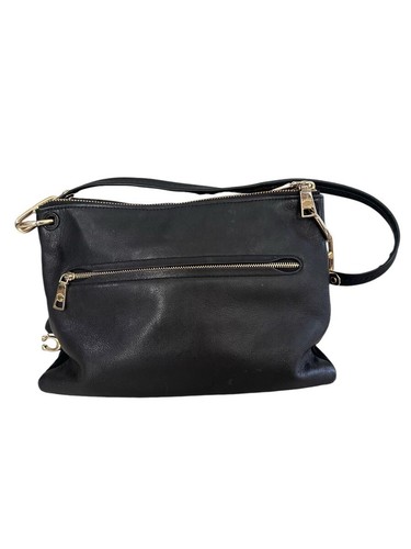 67932 Coach Dreamer Mixed Leather Shoulder Bag GD/Black - Picture 12 of 12