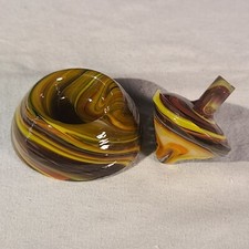 ANDY DAVIS, Glass Art Spinning Top Base, Fall Classics Run , 331C