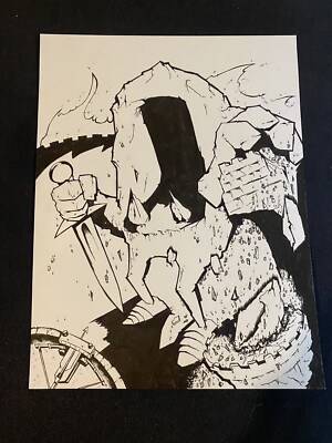 Caver published original art by Justin Sirois of Severed Books