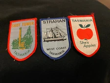 VTG Lot Of 3 TASMANIA Patches Strahan, Shot Tower, She’s Apples