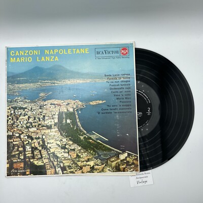 Vinyl Schallplatte 33 Umdrehungen LP von Mario Lanza VINTAGE Funiculì Funiculà Napoli 1963