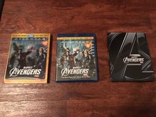 Marvel  s Avengers Best Buy Exclusive Steelbook Blu-Ray 3D  3D Combo Pack w/Slip