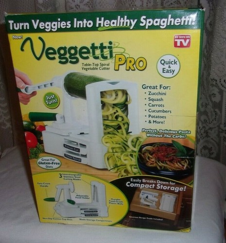 VEGGETTI PRO Spiral Cut Vegetables Fruit Slicing NEW IN BOX - Picture 3 of 4