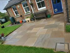 Sample ( offcut ) Raj Green Sandstone Garden Paver Mixed Sized Patio Packs