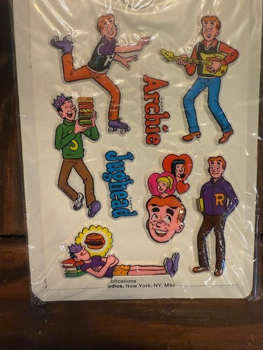 NEU Vintage Archie Comics Puffy Puffi Aufkleber Lot Set VERSIEGELT Taiwan Our Way Aufkleber - Bild 4 von 4