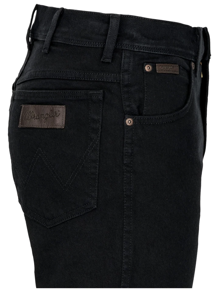 Wrangler® Texas Stretch Herren Jeans BLACK OVERDYE W12109004 Schwarz - Bild 4 von 4