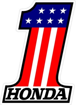 #M112 (1) 6" Honda 1 One Vintage Decal Sticker LAMINATED | eBay