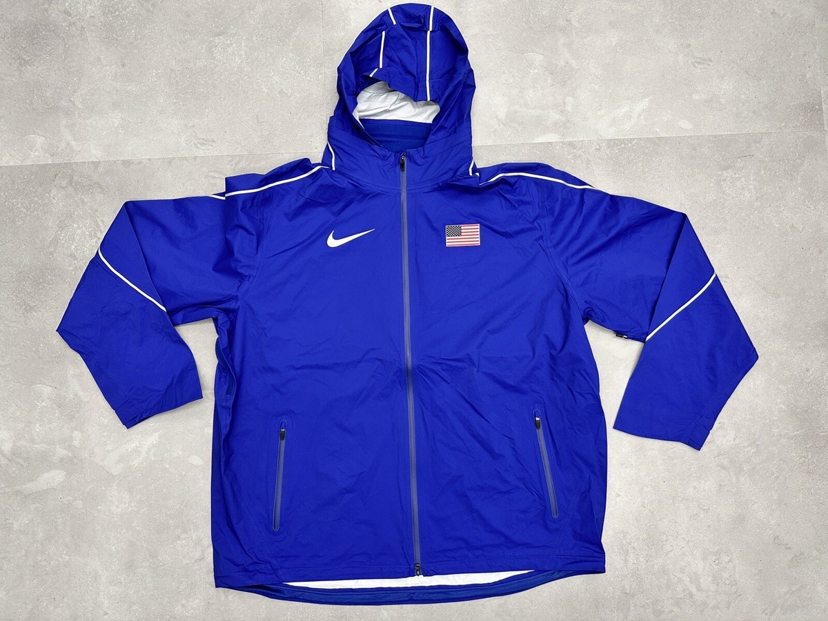 Nike Team USA Lightweight Authentic Issued 3M Jacket 743458 443 sz