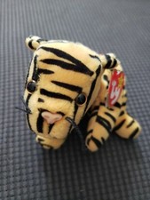 4th Gen Ty Beanie Baby "Stripes" the Tiger , PVC PELLETS 