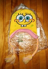 SpongeBob  Patrick Reversible Winter Fleece Hat Cap. Kids Hat.