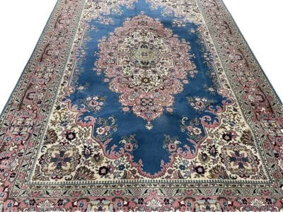 Schöner Orientteppich  Türkish Akhan Top Qualität Handgeknüpft 310x210 Türkis - Bild 1 von 4