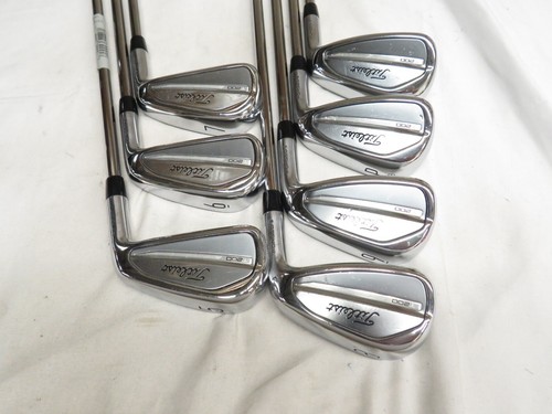 Used Titleist T200 Iron Set 5-PW, 48* TT AMT Black R300 Regular Flex Steel - Picture 8 of 9
