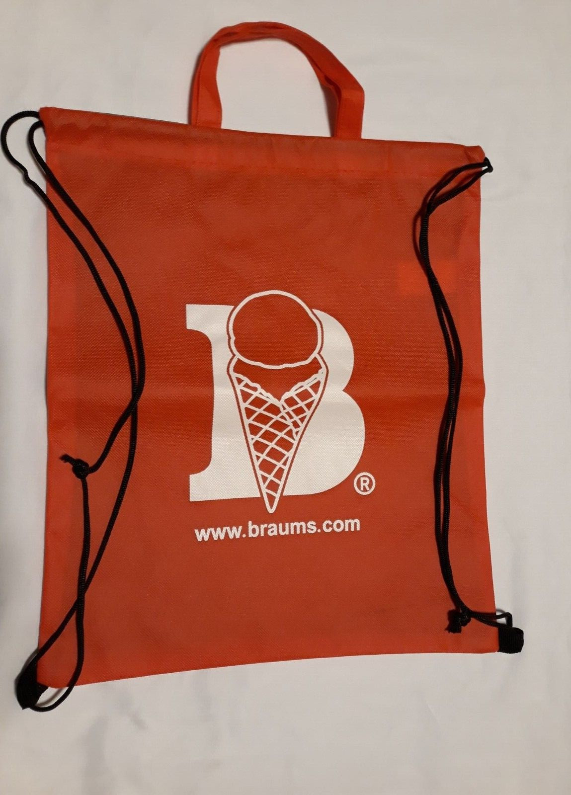 Braums Red Drawstring Backpack - image 1