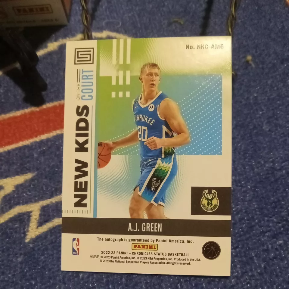 2022-23 Panini Chronicles - New Kids on the Court Auto #NKC-AMB A.J. Green ( RC) - Image 3 of 4