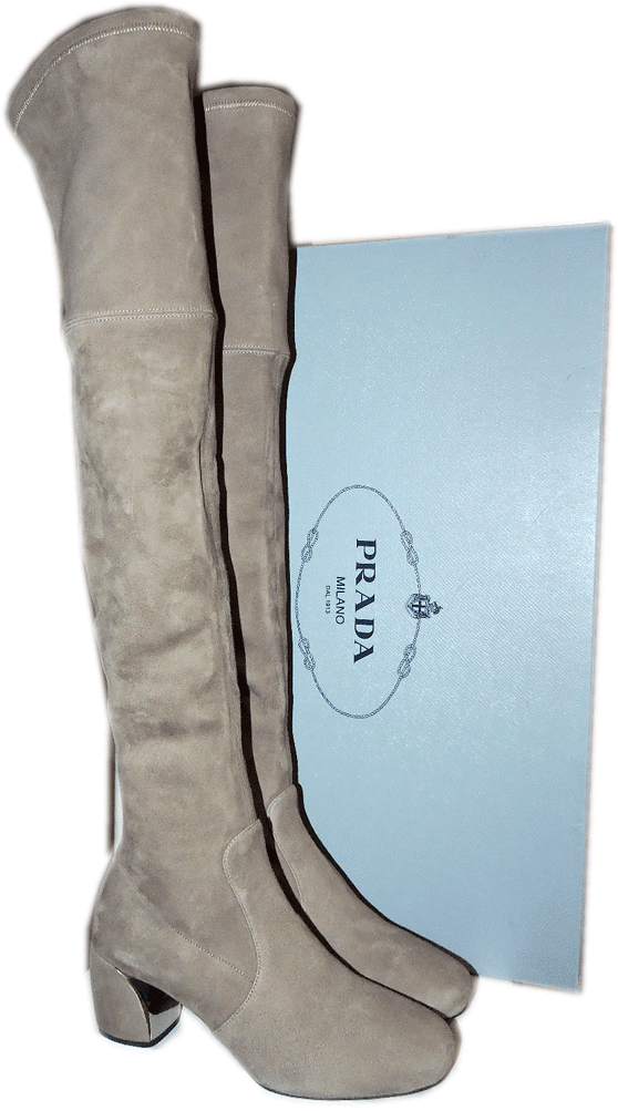 1450 Gamuza Prada Marrón Topo Stretch Sobre botas La Rodilla botas Sobre Tacón Metal Botines 37 f400be 1450 Gamuza Prada Marrón Topo Stretch Sobre botas La Rodilla botas Sobre Tacón Metal Botines 37 f400be