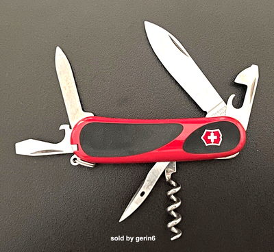 Victorinox Swiss Army Knife, EvoGrip 10 Red/Black & 2.3803.C-X2