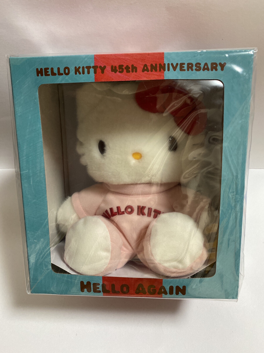 Hello Kitty Sanrio Plush Toy 45th Anniversary Hello Again Japan