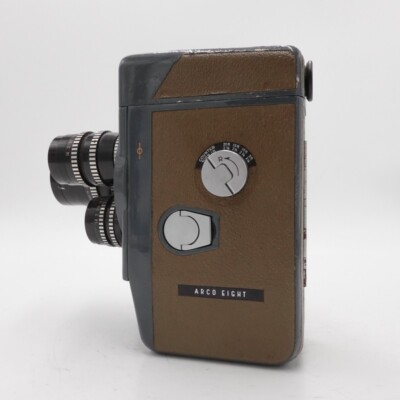 Arco Eight Double 8mm Cine Film Camera - Triple Lens - Fully Arco Eight Double 8mm Cine Film Camera - Triple Lens - Fully