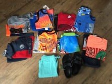 NWT Boys size 7 Shirts,Shorts Outfit Clothes Lot of 17 Pcs. Wrangler,Tek Gear