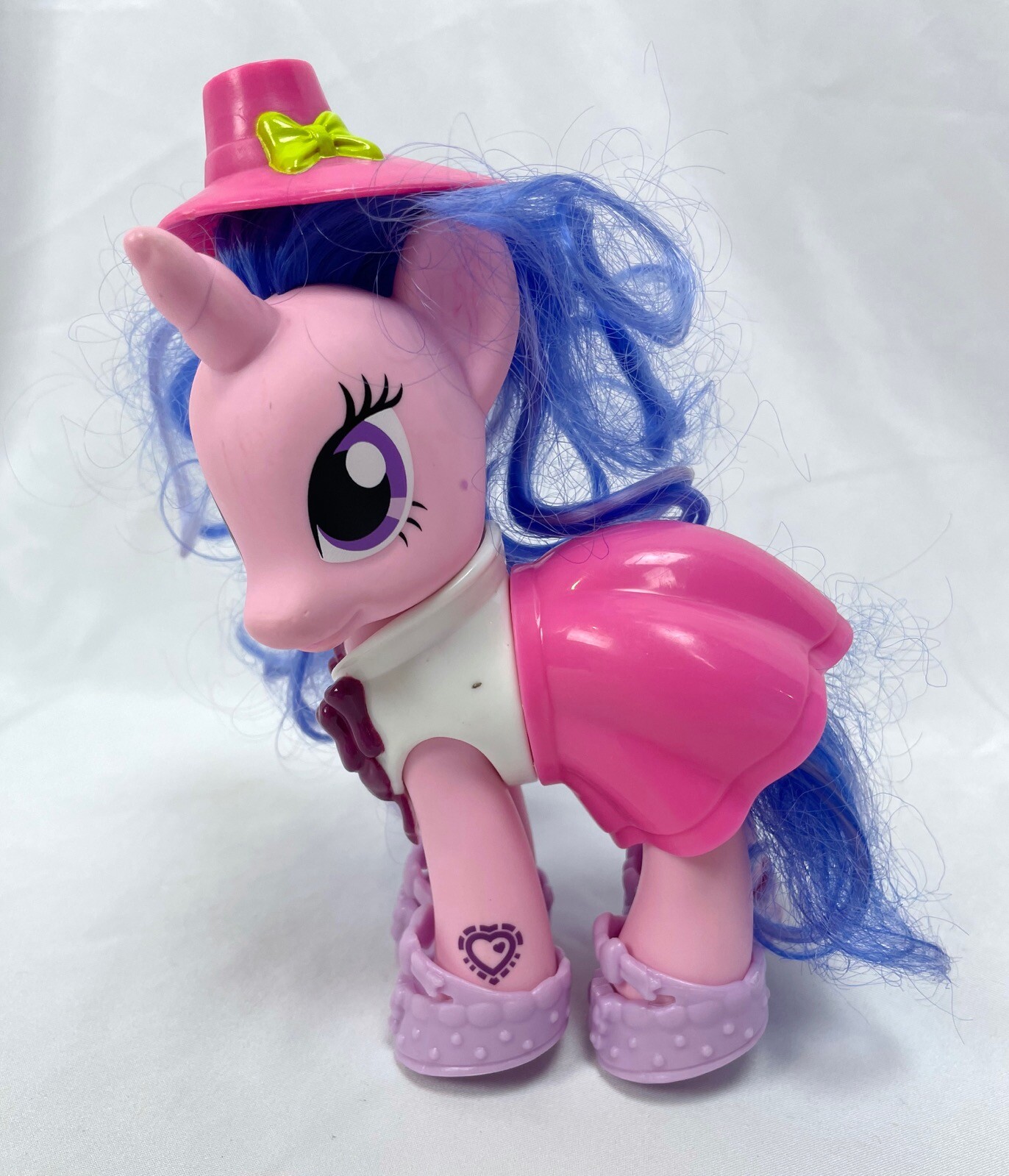Cappello My Little Pony Friendship Magic Fashion Style 6" nastro reale rosa blu capelli