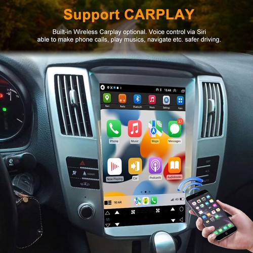 12.1"Car Stereo Radio for Lexus RX330 2004-2008 Wireless Carplay BT WiFi SWC DSP - Picture 6 of 28