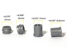 4 BTO Newly Made Aurora G G-PLUS HO Slot Car FRONT REAR Wheels 8894 8893 Silver