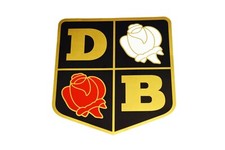 DAVID BROWN ROSES BADGE 4" DECAL TYPE TRACTOR (ADHESIVE)