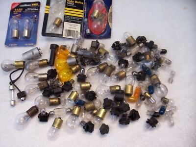 Mixed Large Lot of Vintage Light Bulbs & Sockets Auto Car Lamps | eBay